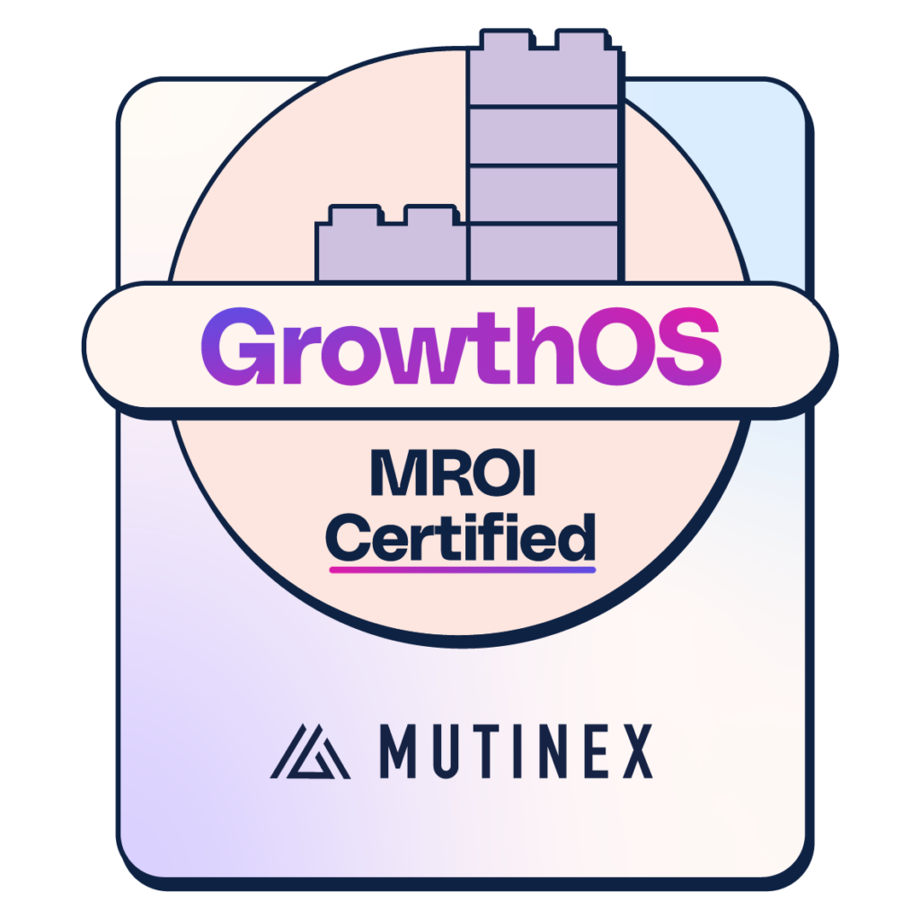 GrowthOS official MROI certification badge