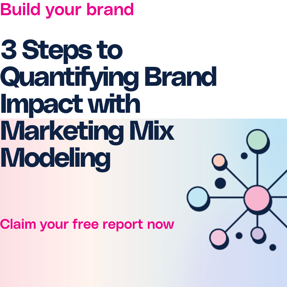 Graphic outlining free report download: 3 steps to quantifying brand impact with marketing mix modeling